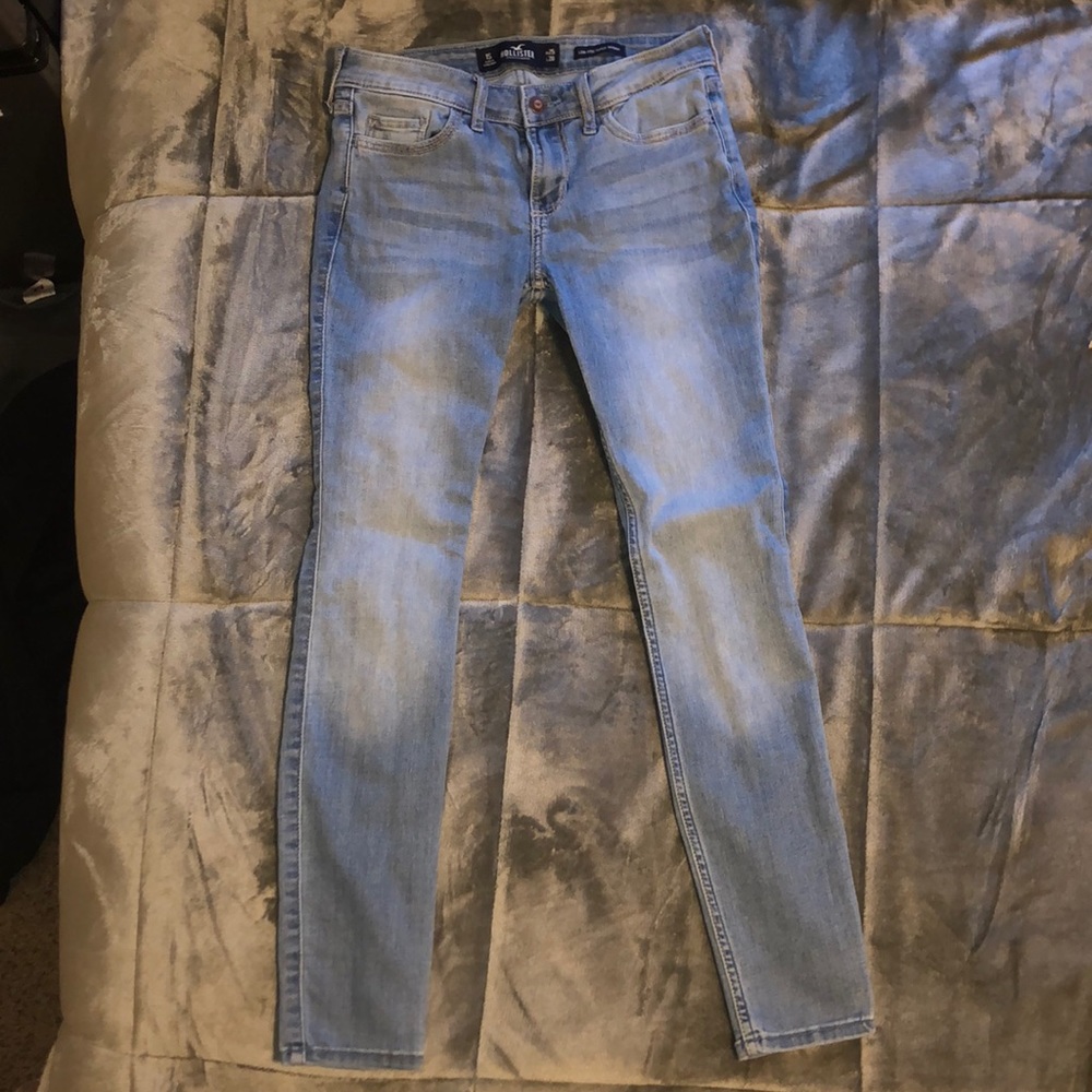 Hollister Low Rise Super Skinny - Light Blue